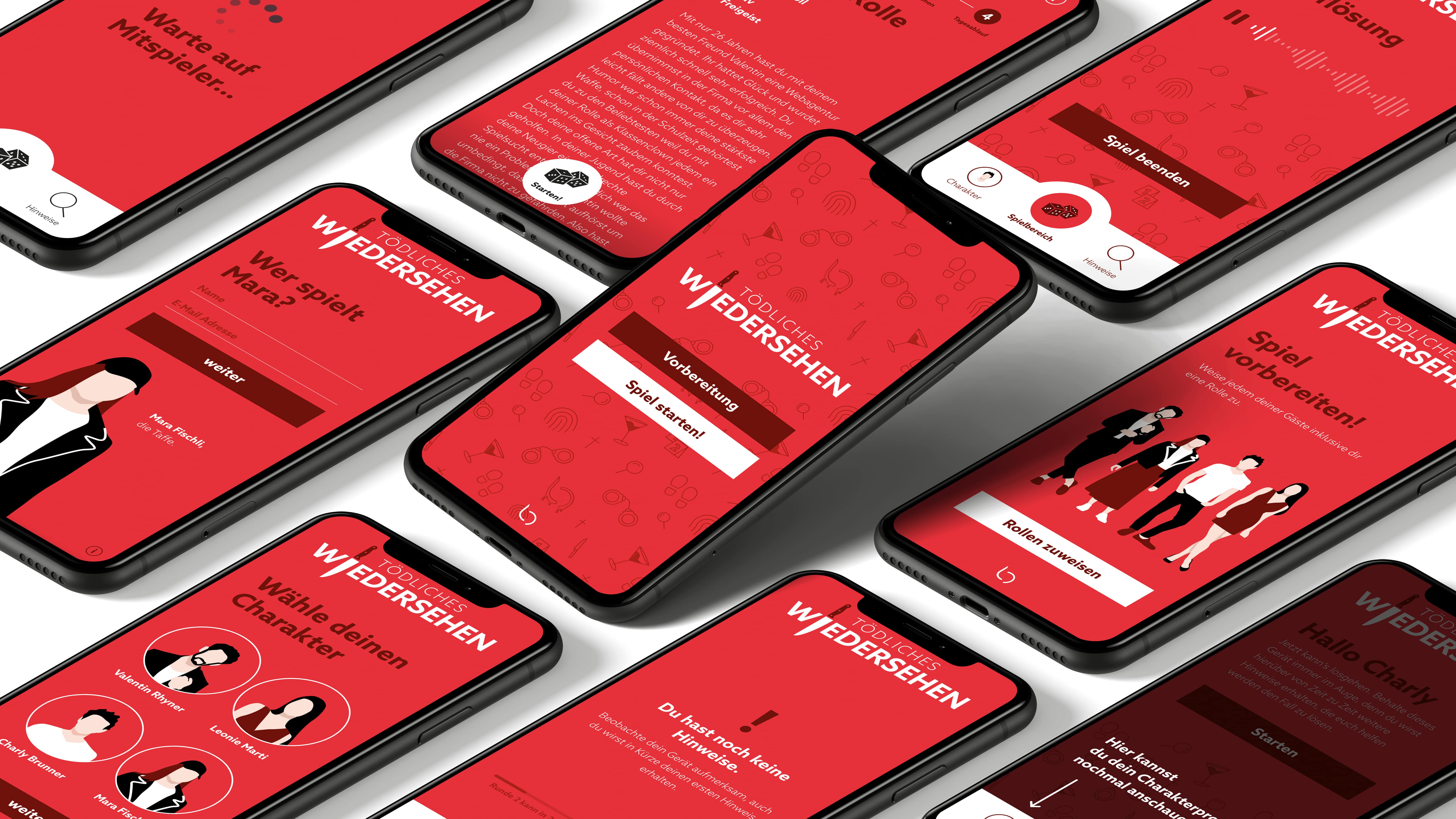 lemonbrain Krimidinner Spielscreens